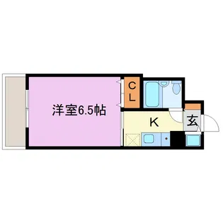 フレーヴァー深草【4階】の間取り