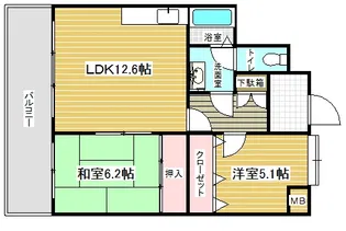 大倉山プレイス【7階】の間取り