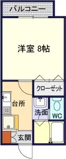 ウイングシップB【2階】の間取り