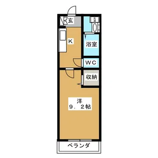 ウィンザー駅前館【2階】の間取り