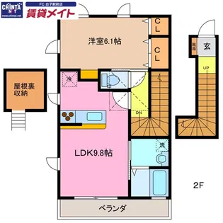 BrancasaE棟【2階】の間取り