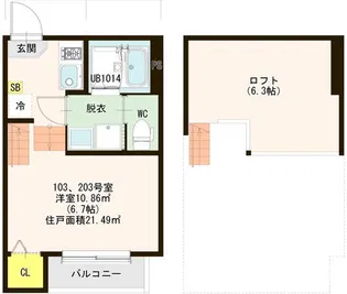 Premium Grace 仙台岩切【1階】の間取り