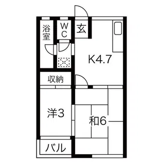 コーポつつみ【2階】の間取り
