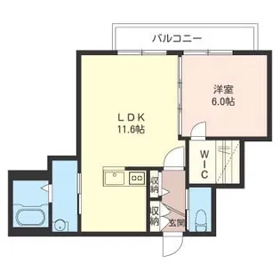 カーサコリーナ【1階】の間取り