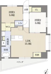 F/Bloom【5階】の間取り