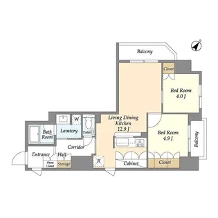 OC RESIDENCE OCHANOMIZU【11階】の間取り