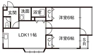 コートハウス もみの木【1階】の間取り