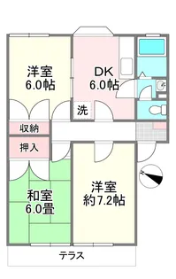 ノースウィステリア【1階】の間取り