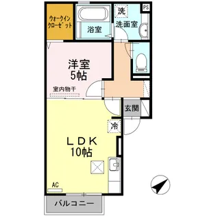 リッチジャスミン【2階】の間取り