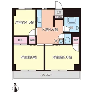 安積ヒルズ【5階】の間取り