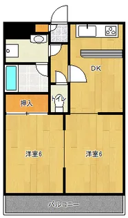 三栄ハイツ5【4階】の間取り