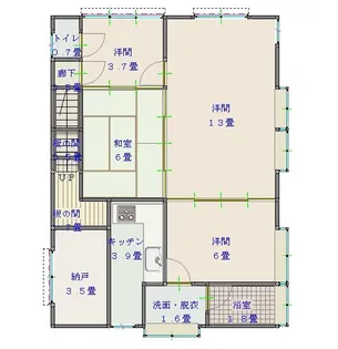 長崎県長崎市片淵4【一戸建】の間取り
