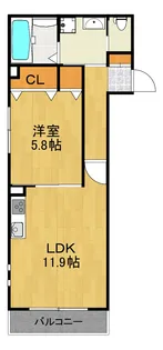 神奈川県横浜市港北区大曽根3【アパート】の間取り