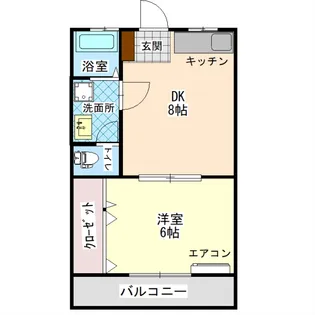 コーポパラダイス【2階】の間取り