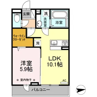 D-ROOM幸町【1階】の間取り