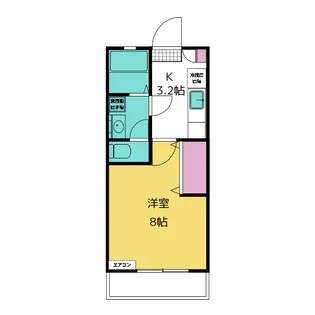 クレフラスト陸前原ノ町【1階】の間取り