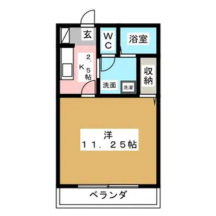 ヴラージュ上野【2階】の間取り