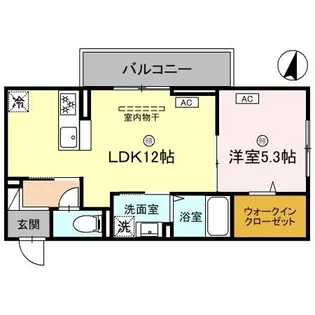 滋賀県東近江市佐生町【アパート】の間取り