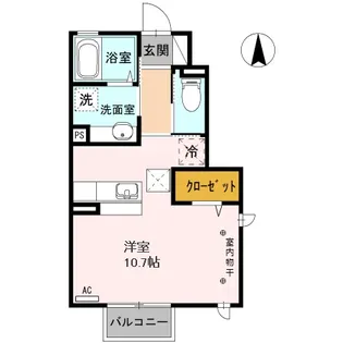 プリマージュC【1階】の間取り