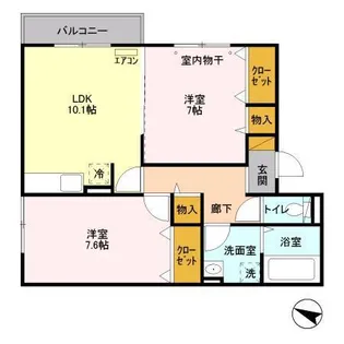 ステラ前ヶ崎【2階】の間取り