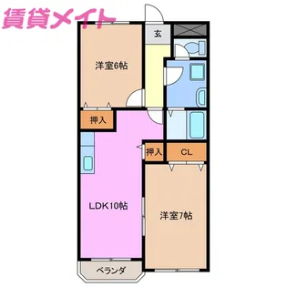 ロビンス【2階】の間取り