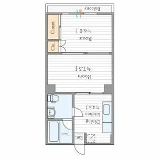 スリーファイブ山中【5階】の間取り