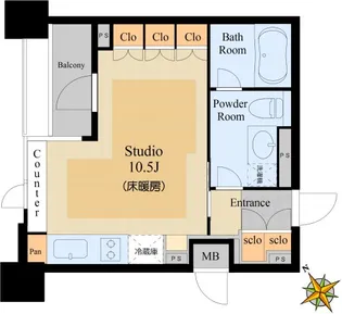 ラヴォーグ南青山【5階】の間取り