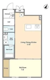 カデンツァ文京【2階】の間取り