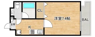 大阪府大阪市東住吉区北田辺4【マンション】の間取り