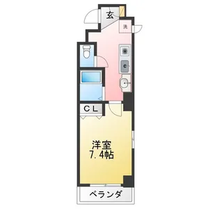 フルール横浜【4階】の間取り