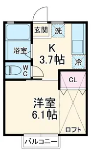 エール本八幡【1階】の間取り