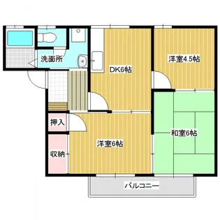 サンピアみどり野【2階】の間取り