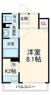 ニューエレガント東山【1階】の間取り