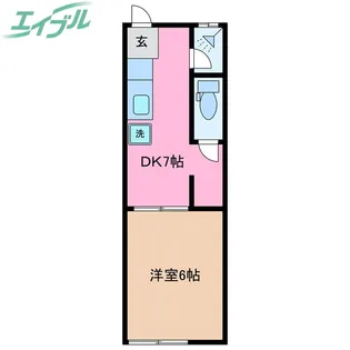 昭和レトロアパート2【2階】の間取り