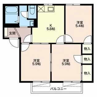 3POINT【1階】の間取り