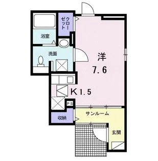 広島県広島市安佐南区西原8【アパート】の間取り