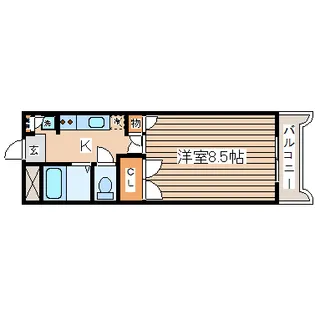 コーポ878富沢【1階】の間取り