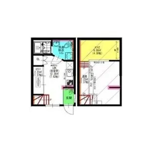 Velo JIYUGAOKA(ヴェロジユウガオカ)【1階】の間取り