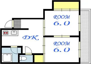 広島県広島市中区舟入本町【マンション】の間取り