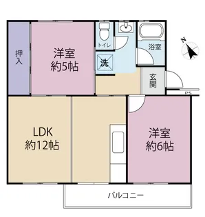 真砂一丁目団地【3階】の間取り