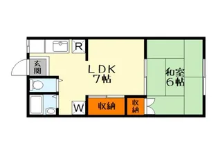 ヴィラ西野【1階】の間取り