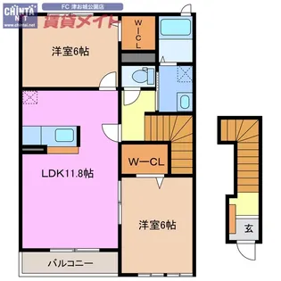 ノイ・グランツ【2階】の間取り