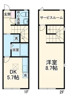 静岡県浜松市中央区中野町【一戸建】の間取り