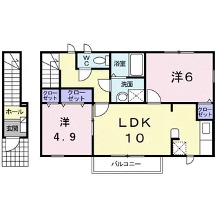 プロムローズ【2階】の間取り