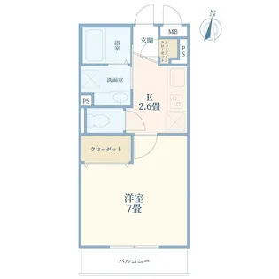 レセンテ三和【3階】の間取り