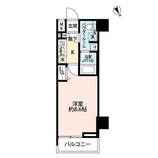 プレール・ドゥーク中板橋【3階】の間取り