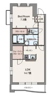 東京都八王子市西片倉1【マンション】の間取り
