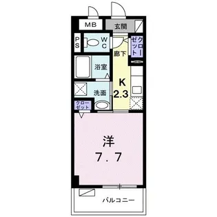 ソレイユ昌【2階】の間取り