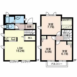 長野県松本市出川1【一戸建】の間取り