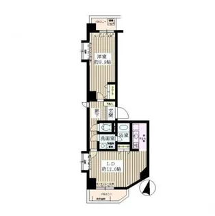 エスタシオン西新宿【7階】の間取り